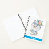 Cute Personalized Llama Notitieboek (Binnen)