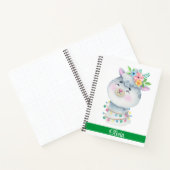 Cute Personalized Llama Notitieboek (Binnen)