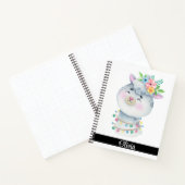 Cute Personalized Llama Notitieboek (Binnen)