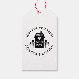 Cute Personalized made with Love Gift Label Cadeaulabel