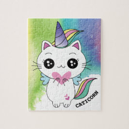 Cute Personalized Magical Caticorn Legpuzzel