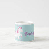 Cute Personalized Magical Unicorn Espresso Mok (Voorkant)