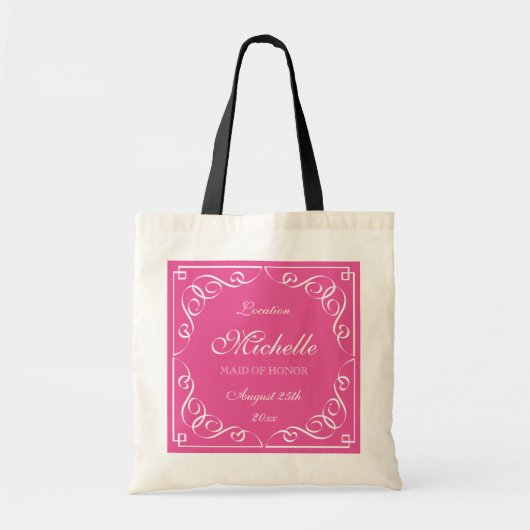 Cute personalized maid of epileptische canvas tass tote bag (Voorkant)