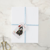 Cute Personalized Merry CatMus Funny Kerstmis Cadeaulabel (Met Touw)