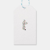 Cute Personalized Merry CatMus Funny Kerstmis Cadeaulabel (Achterkant)