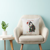 Cute Personalized Merry CatMus Funny Kerstmis Kussen (Stoel)