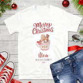 Cute Personalized “Merry Christmas” Family T-Shirt