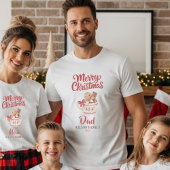 Cute Personalized “Merry Christmas” Family T-Shirt