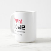 Cute Personalized Moederdag Funny Ma Gag Koffiemok (Voorkant links)