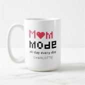 Cute Personalized Moederdag Funny Ma Gag Koffiemok (Links)