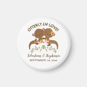 Cute Personalized Otterly in Love Magneet