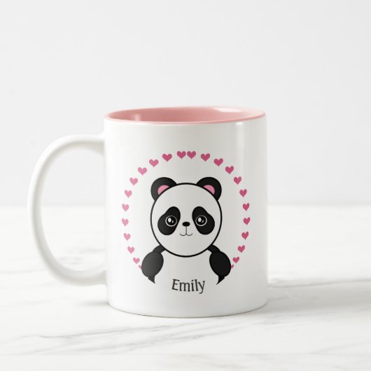 Cute Personalized Panda Mok (Links)
