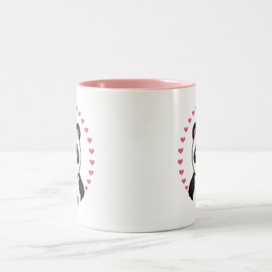 Cute Personalized Panda Mok (Center)