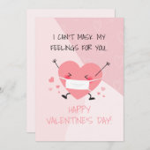 Cute Personalized Pandemic Valentijnsdag Heart Feestdagenkaart (Voorkant / Achterkant)