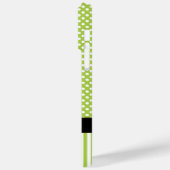 Cute Personalized Peapod Limoen Stripe and Polka D Case-Mate iPhone Case (Achterkant / Links)