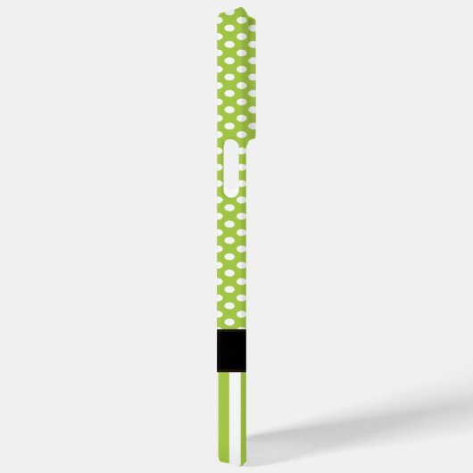 Cute Personalized Peapod Limoen Stripe and Polka D Case-Mate iPhone Case (Achterkant / Rechts)