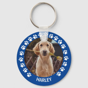 Cute Personalized Pet Photo Hondenliefhebber Sleutelhanger