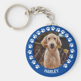 Cute Personalized Pet Photo Hondenliefhebber Sleutelhanger