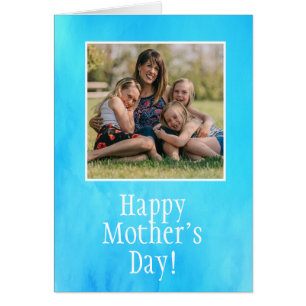 Cute Personalized Photo Waterverf Moederdag