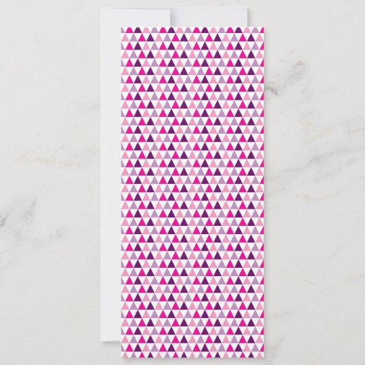 Cute Personalized Pink Geometric Pattern Bladwijze (Achterkant)
