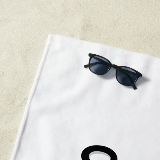 Cute Personalized Raccoon Face Strandlaken (In situ)