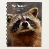 Cute Personalized Racoon Planner (Voorkant)