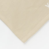 Cute Personalized Rhinoceros Oerwoud Tan Stripe Fleece Deken (Hoek)