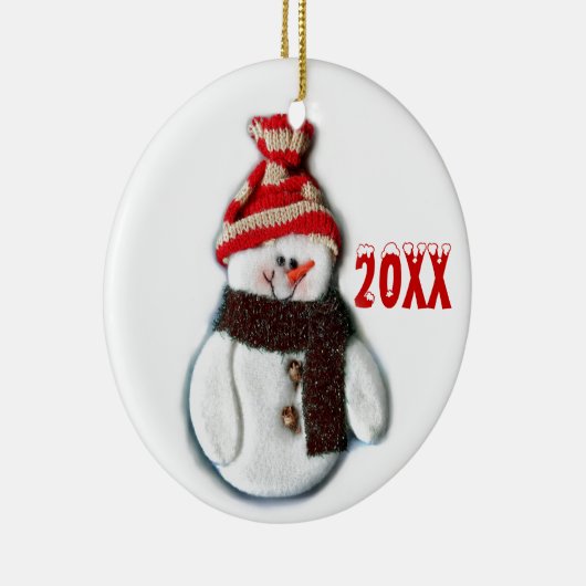 Cute Personalized Snowman Ornament (Rechts)
