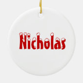 Cute Personalized Snowman Ornament (Achterkant)