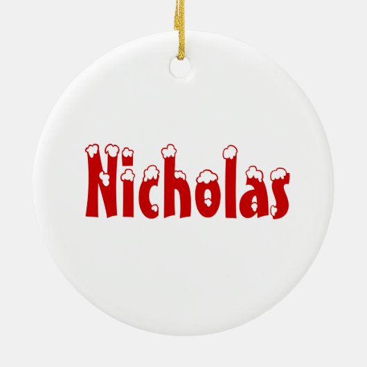 Cute Personalized Snowman Ornament (Achterkant)