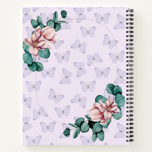 Cute Personalized Spiral Notitieboek (Achterkant)