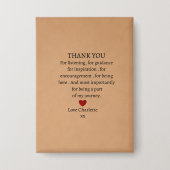 cute personalized thank you love  button (Voorkant)
