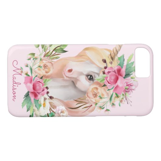Cute Personalized Unicorn Case-Mate iPhone Case (Achterkant (Horizontaal))