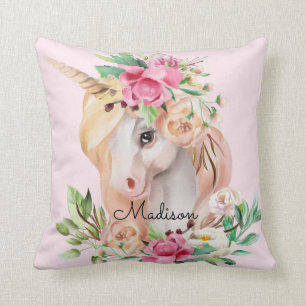 Cute Personalized Unicorn Kussen