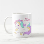 Cute Personalized Unicorn Mok Magical Pastel (Links)