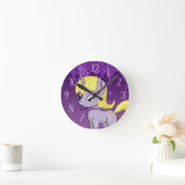 Cute Personalized Unicorn  Ronde Klok (Huis)