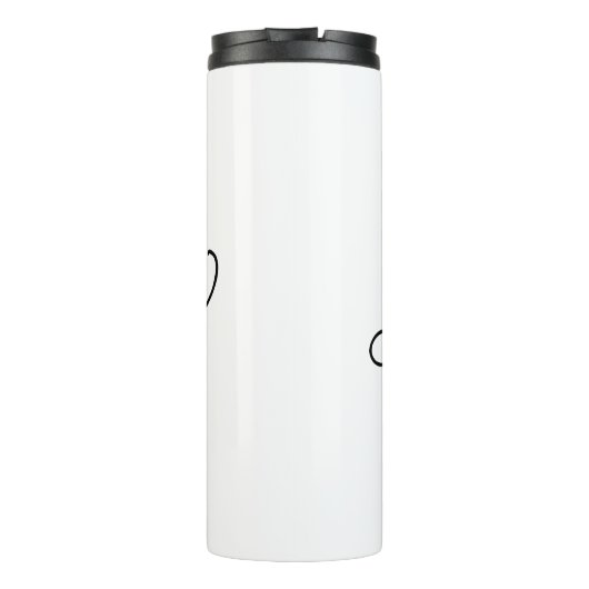 Cute Personalized Unicorn Thermal Tumbler Thermosbeker (Achterkant)