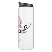 Cute Personalized Unicorn Thermal Tumbler Thermosbeker (Geroteerd rechts)