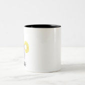 Cute Personalized Unicorn Two-Tone Coffee Mok (Center)