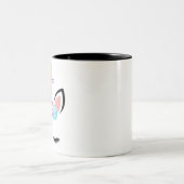 Cute Personalized Unicorn Two-Tone Coffee Mok (Center)