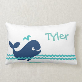 Cute Personalized Whale Pillow Kussen