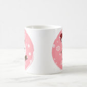 Cute Personalized Xmas Snowman Koffiemok (Center)