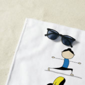 Cute Personalized Yoga Strandlaken (In situ)