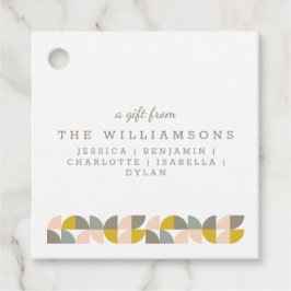 Cute Personated a Gift from Geometric Bedankjes Labels