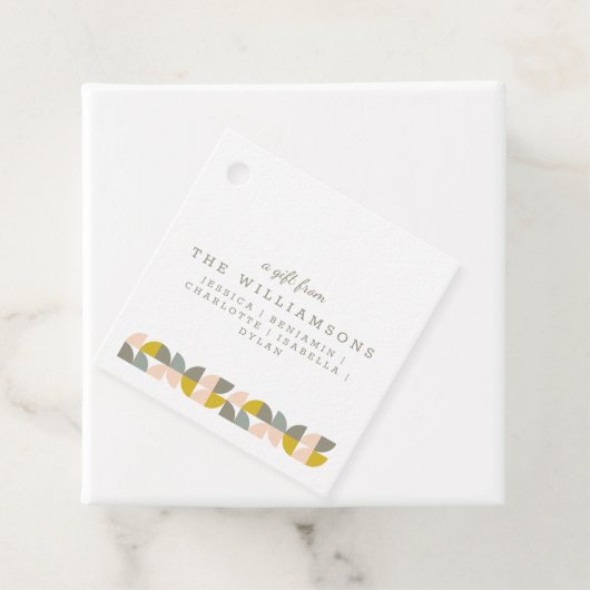 Cute Personated a Gift from Geometric Bedankjes Labels (In situ)