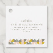 Cute Personated a Gift from Geometric Bedankjes Labels (Voorkant)
