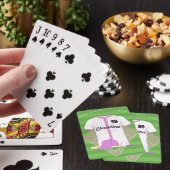 Cute Personated Baseball roze Pokerkaarten (Insitu)