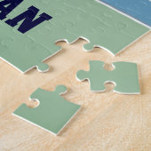 Cute Personated Basketball Player blonde marine Legpuzzel (Zijkant)