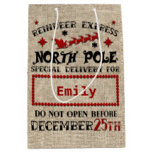 Cute Personated Official Santa Sack GIFT BAG