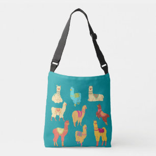 Cute Peru Llama Alpaca Pattern Crossbody Tas